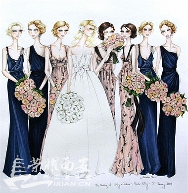 西安手绘婚纱照_西安照婚纱照哪家好?时尚手绘婚纱照受热捧 西安的婚纱摄影工作室...
