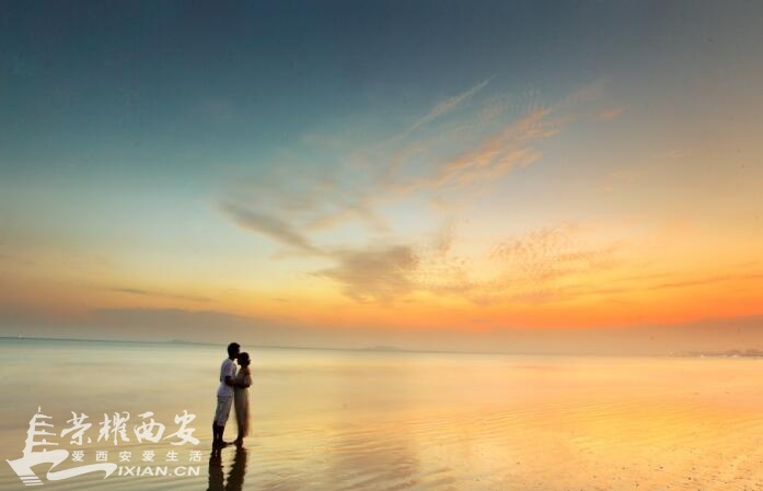 去【海边】拍完婚纱照回来了-我俩的海边爱情