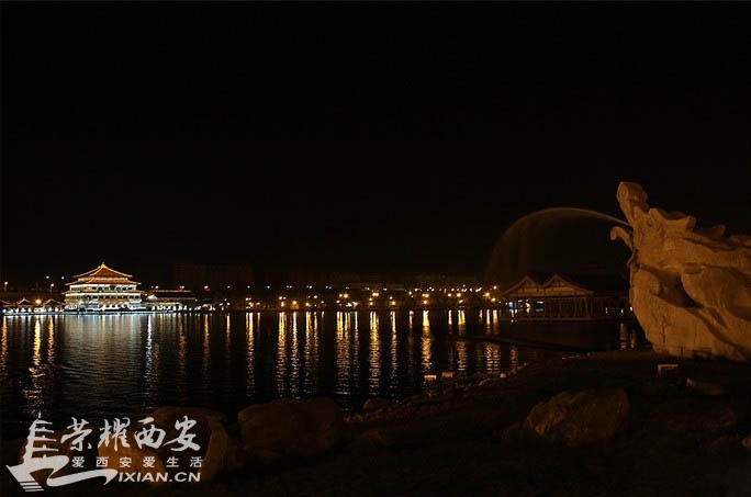 天上人间夜长安-夜话曲江-西安拍客|荣耀西安网